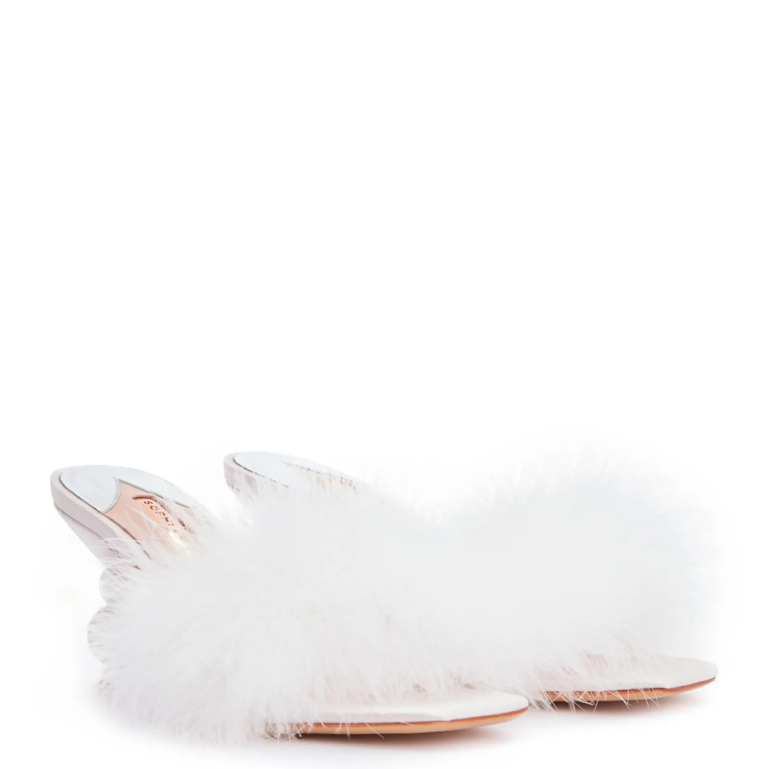 Discount Sophia Webster Delicia Marabou Mid Mule