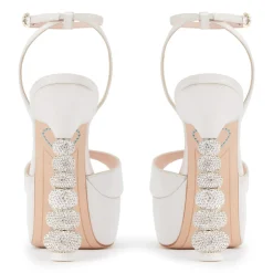 Shop Sophia Webster Deya Crystal Platform Sandal